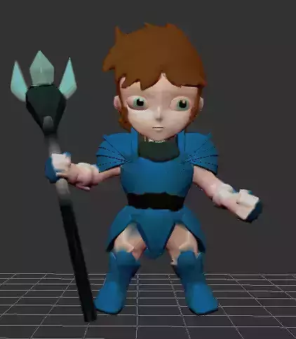 Samuray Warrios Jorge Chibi 3D print model