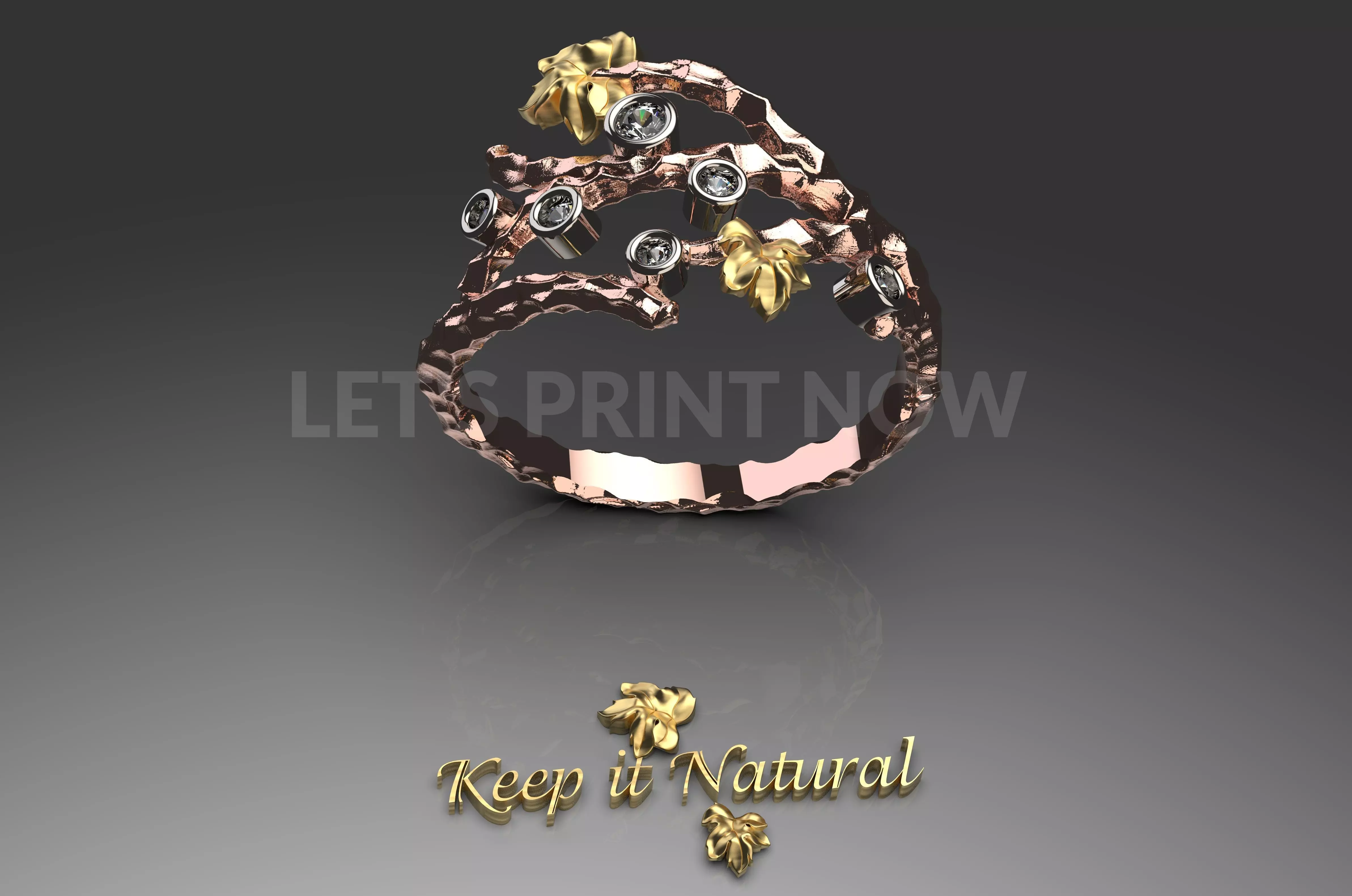 Nature Ring 3D print model