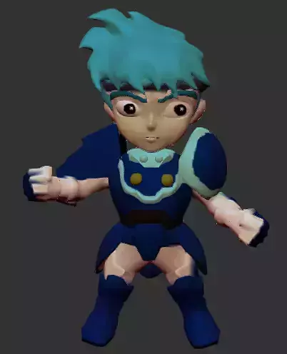 Sanuray Warrios Tommy Chibi 3D print model
