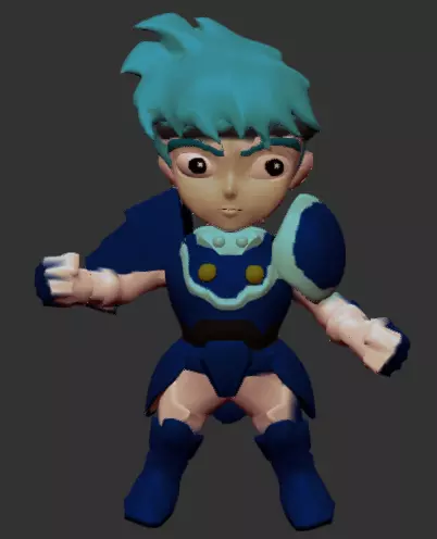 Sanuray Warrios Tommy Chibi 3D print model_0
