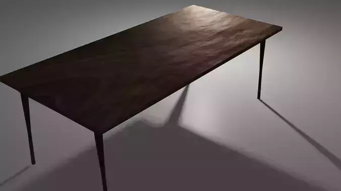 Wood Lacquered Dining Table