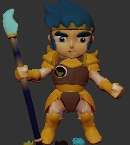 Samuray Warrios Trystan Chibi  3D print model