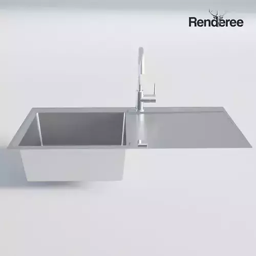 Kitchen Chrome Single Sink 2