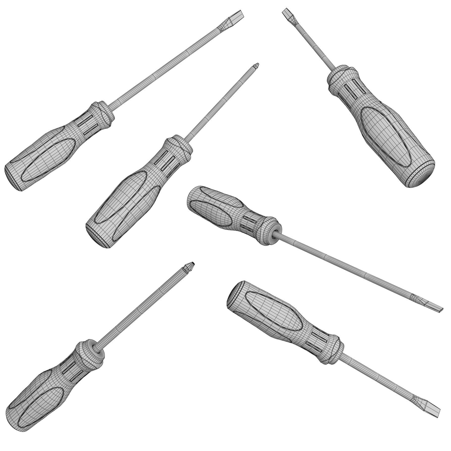 Industrial Tools Kit Collection 3D Model 3D model_14