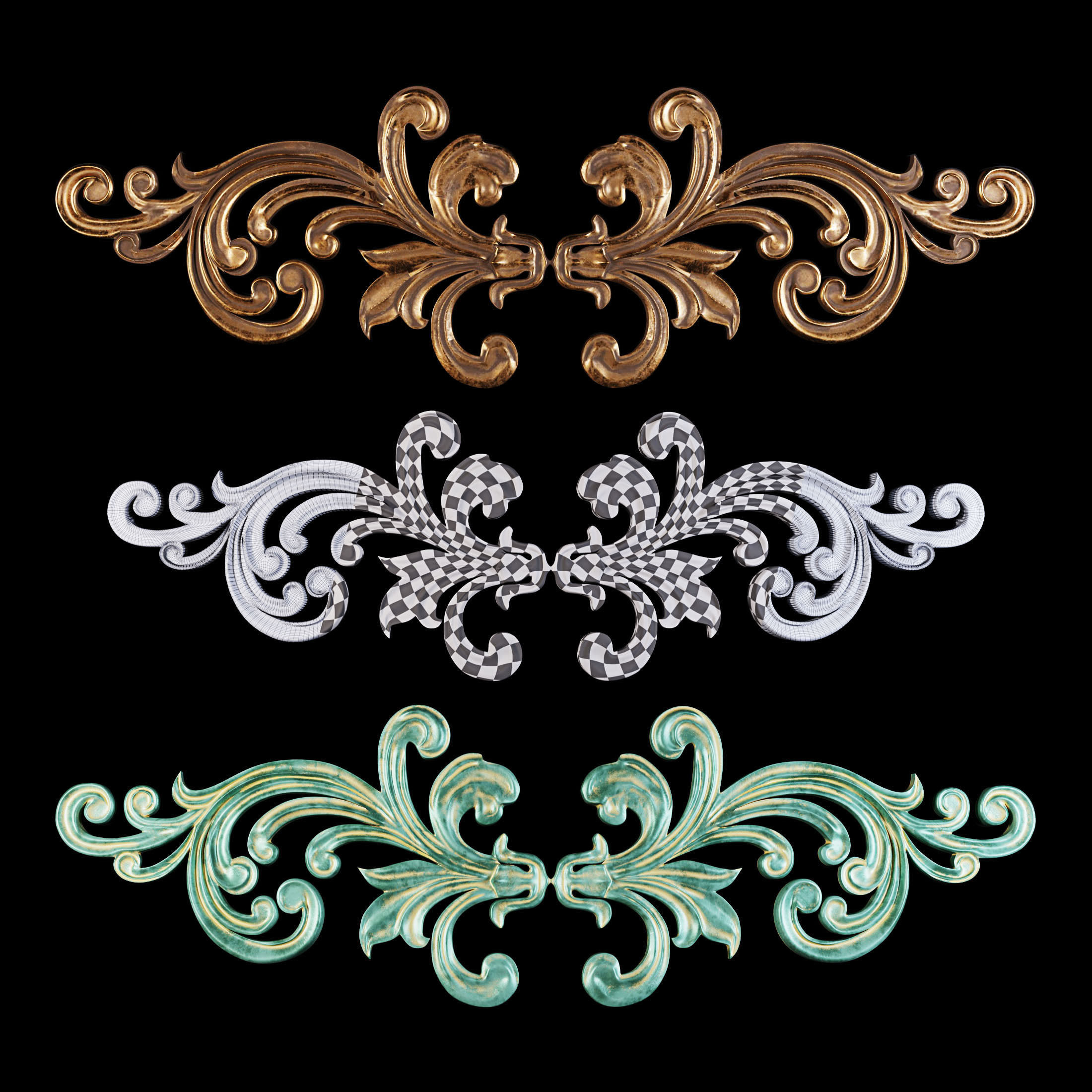 Ornament decorative 3D model_6