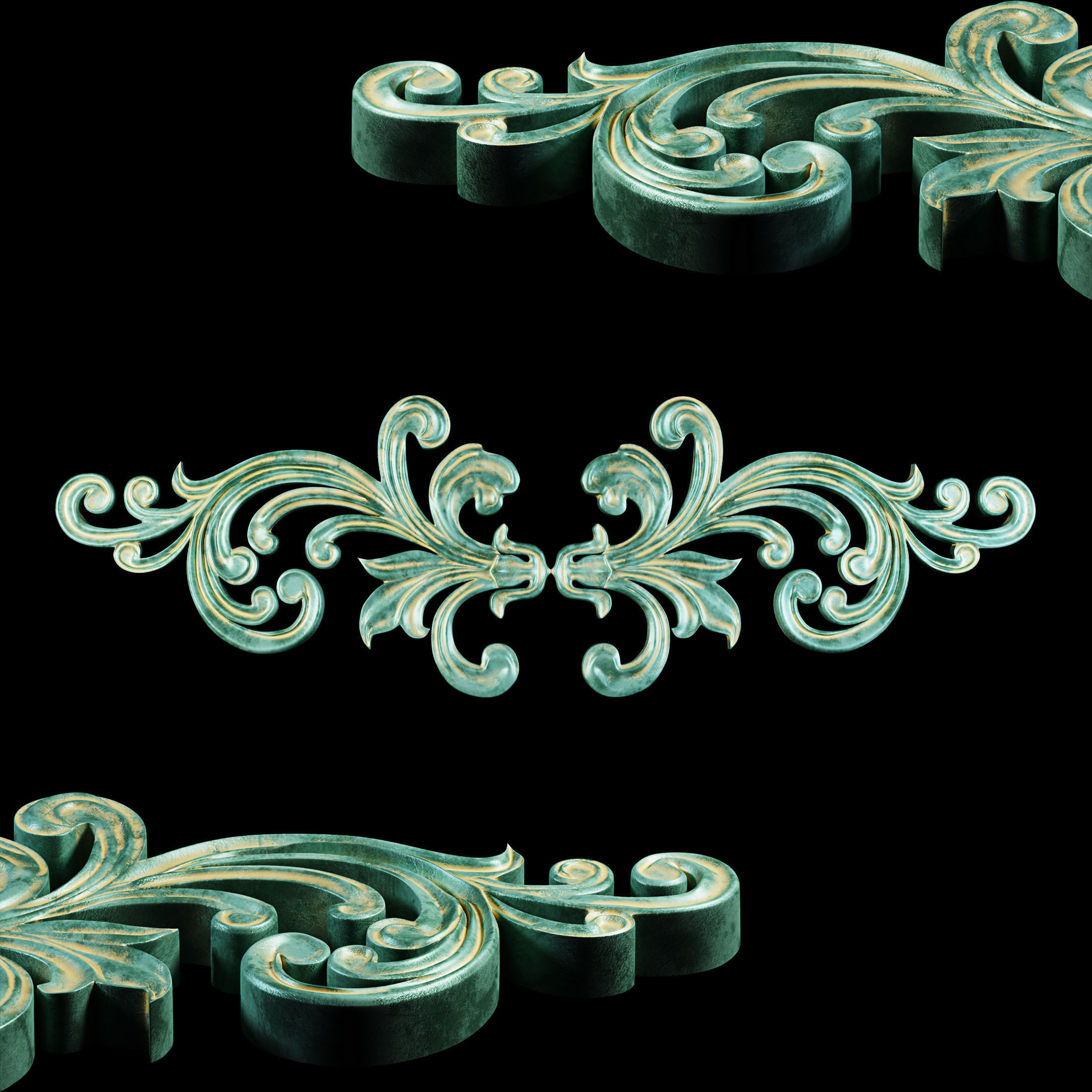Ornament decorative 3D model_5