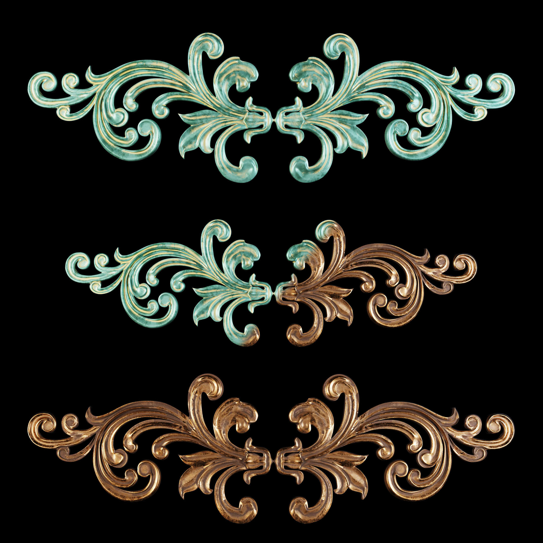 Ornament decorative 3D model_1