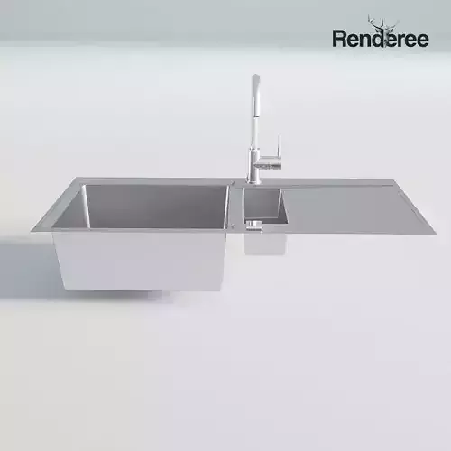 Kitchen Chrome Single Sink 3