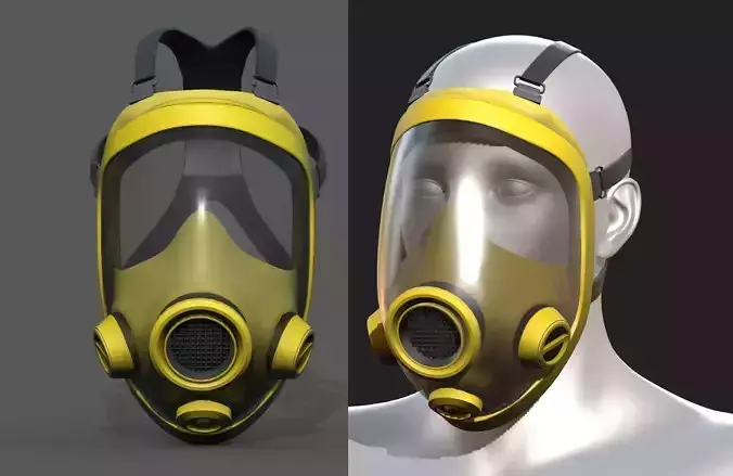 Gas mask protection futuristic technology fantasy 