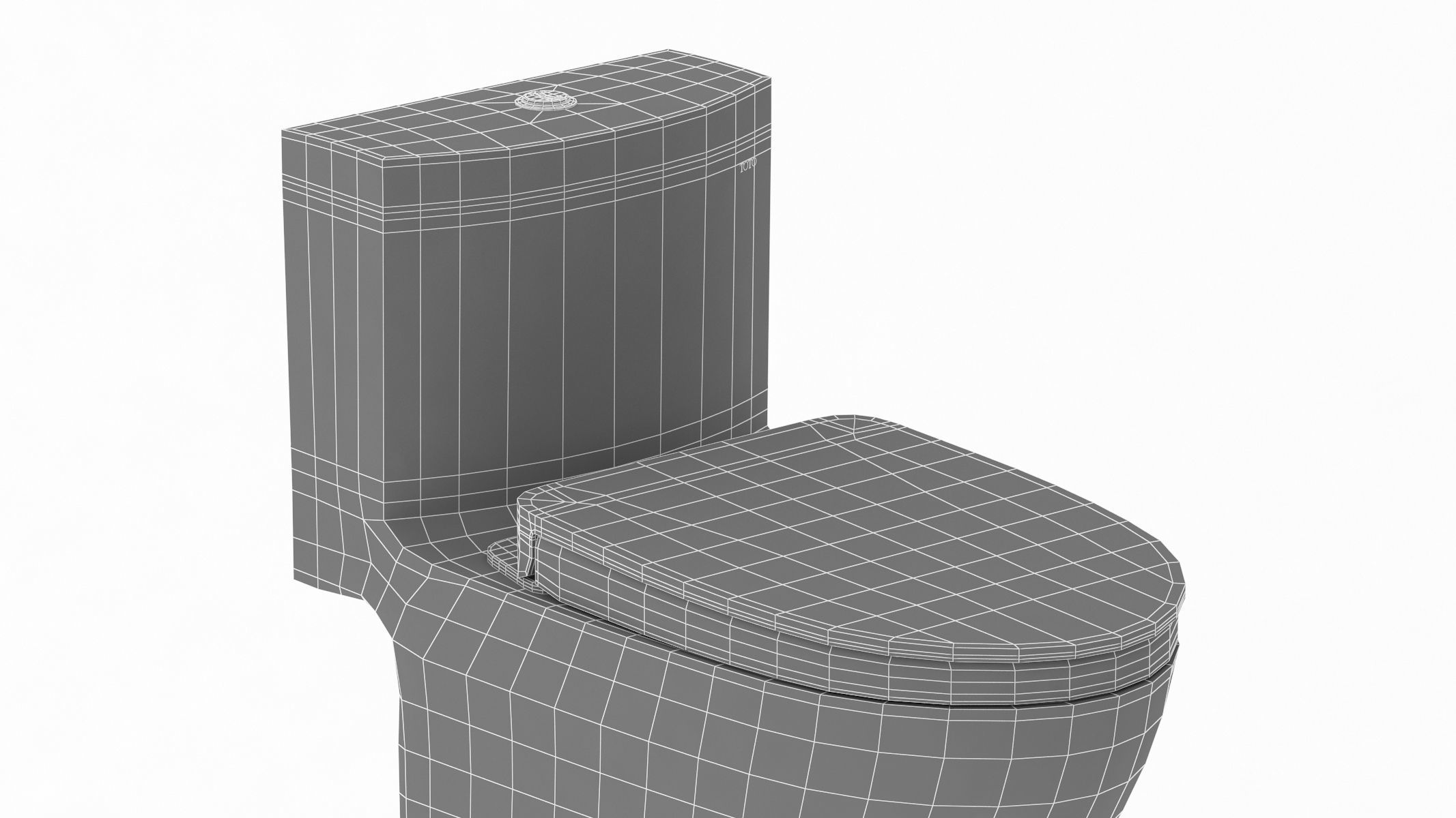 TOTO Aquia IV Washlet Two Piece Toilet 3D model_15