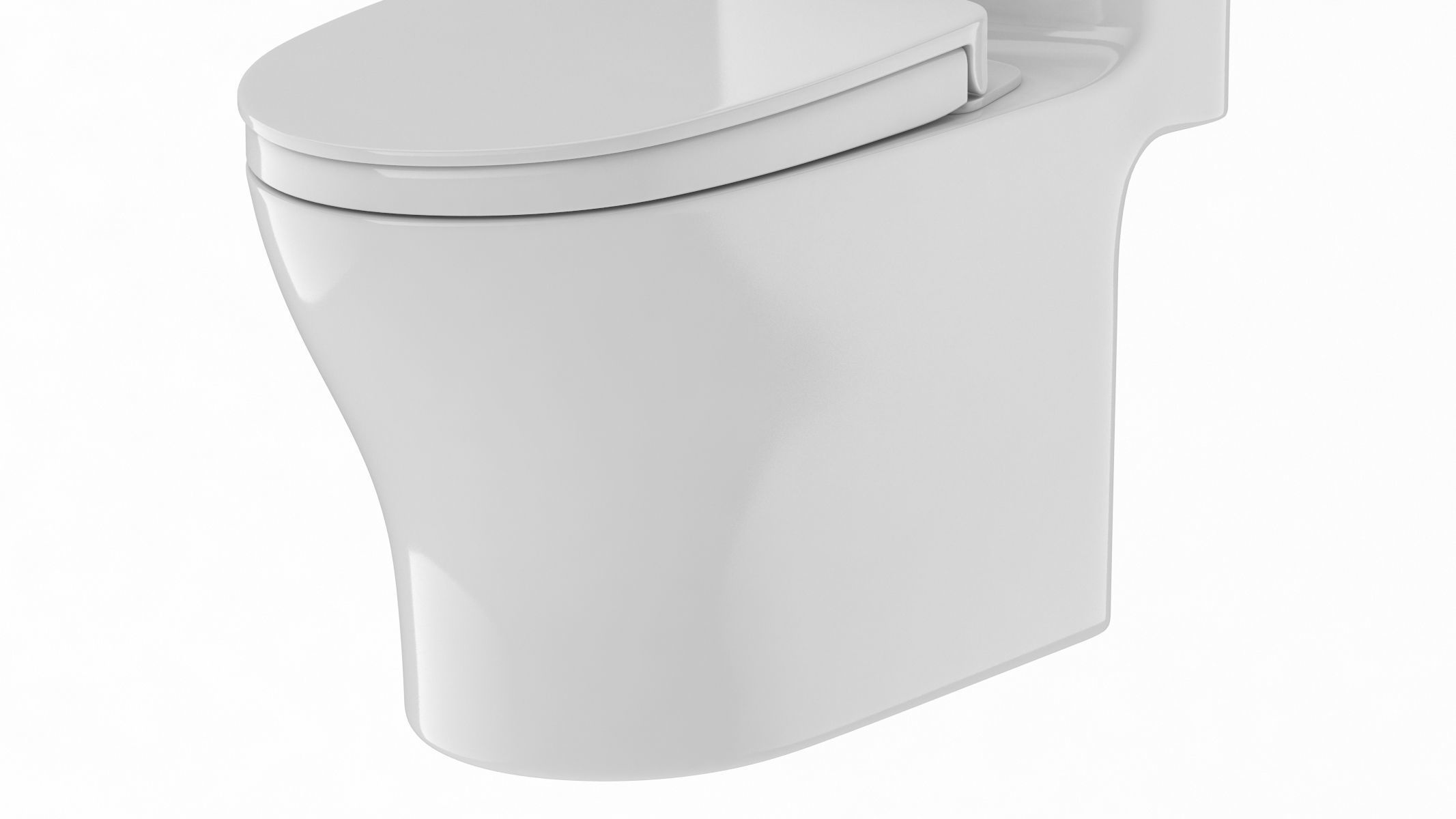 TOTO Aquia IV Washlet Two Piece Toilet 3D model_7