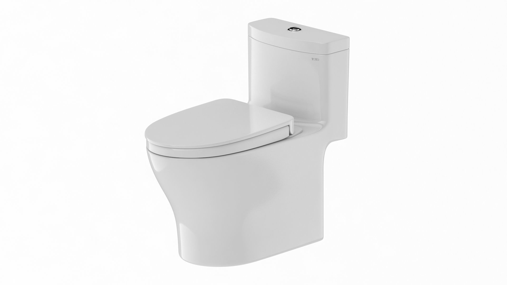 TOTO Aquia IV Washlet Two Piece Toilet 3D model_2