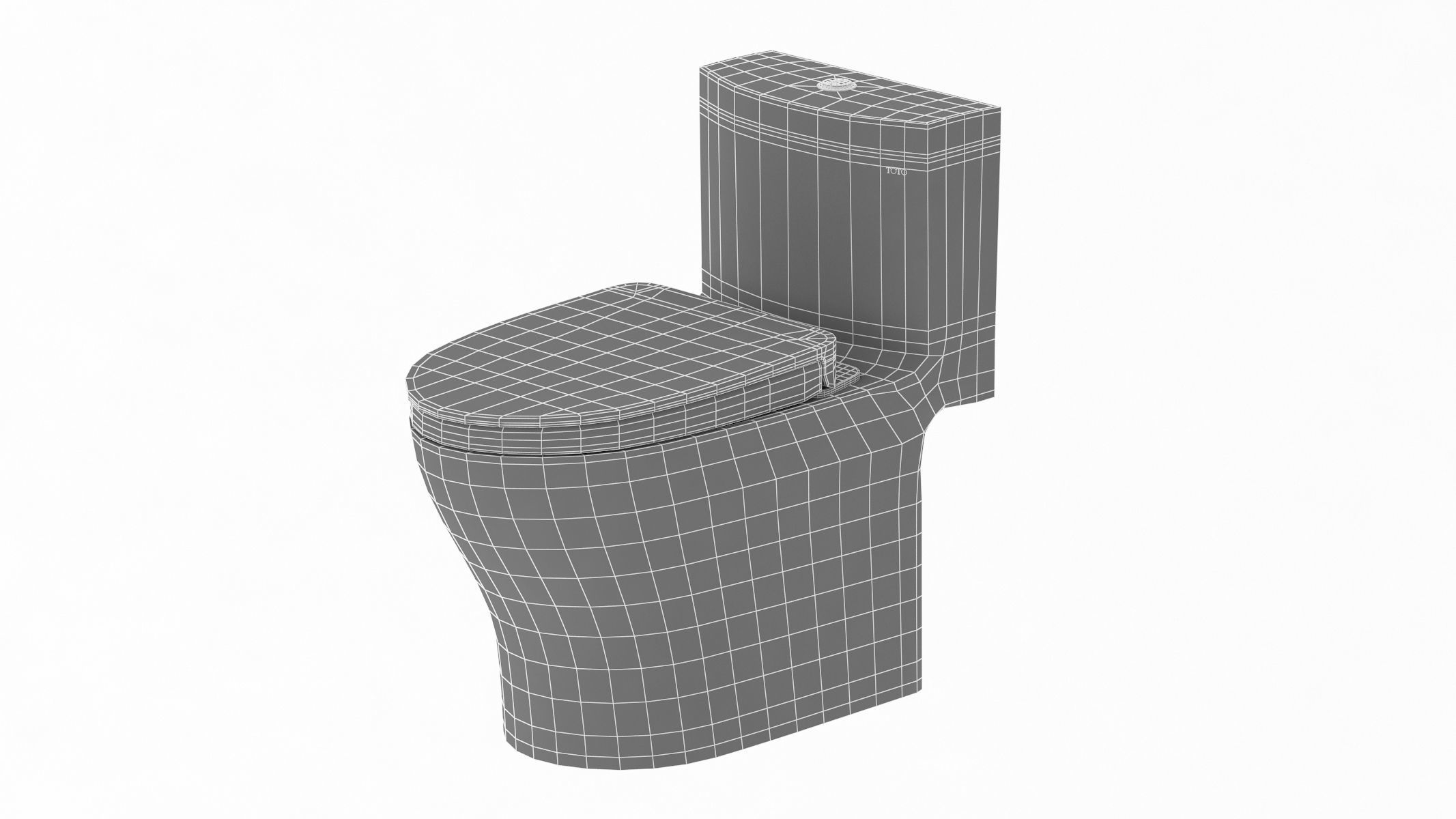 TOTO Aquia IV Washlet Two Piece Toilet 3D model_12