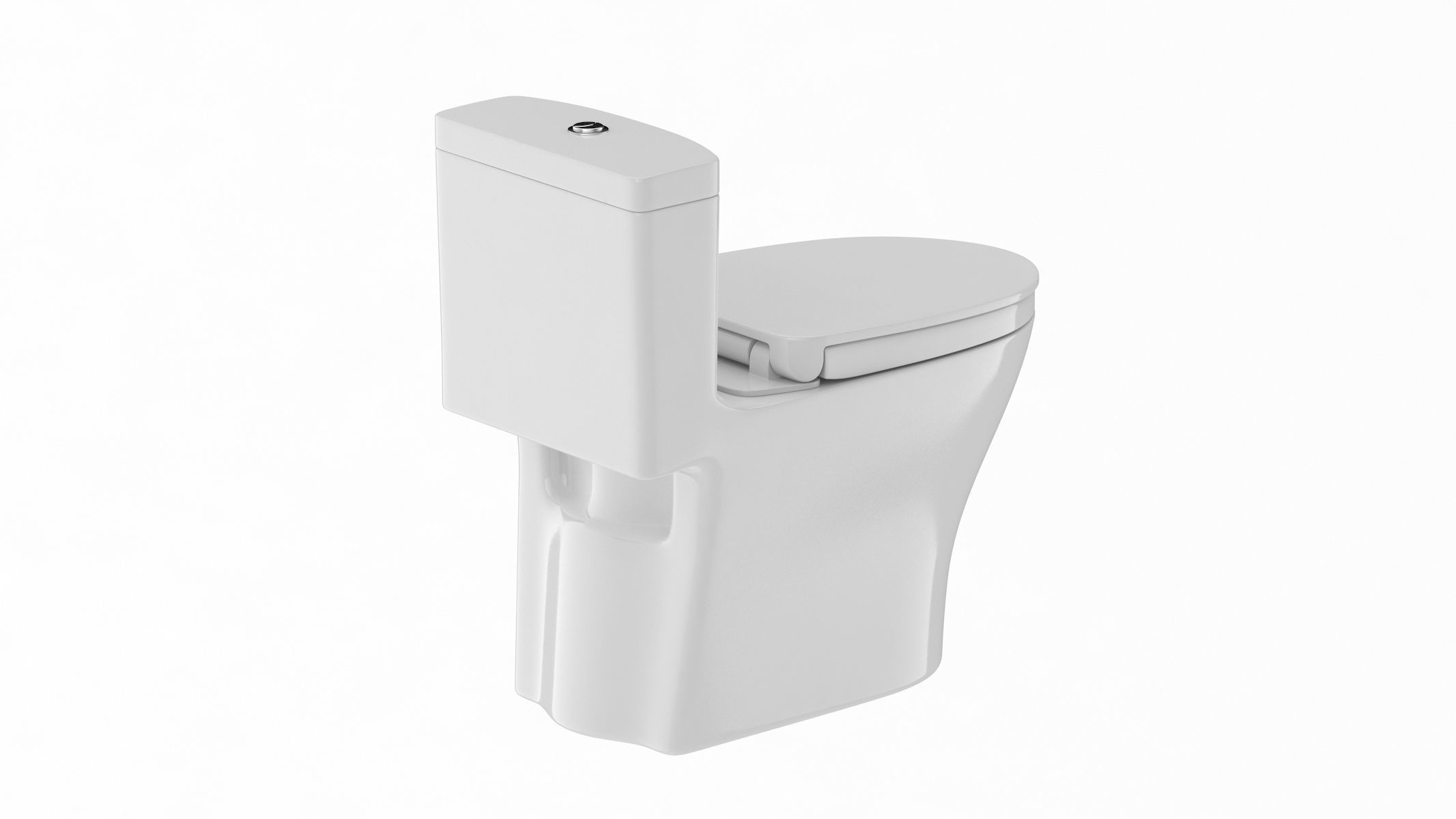 TOTO Aquia IV Washlet Two Piece Toilet 3D model_4