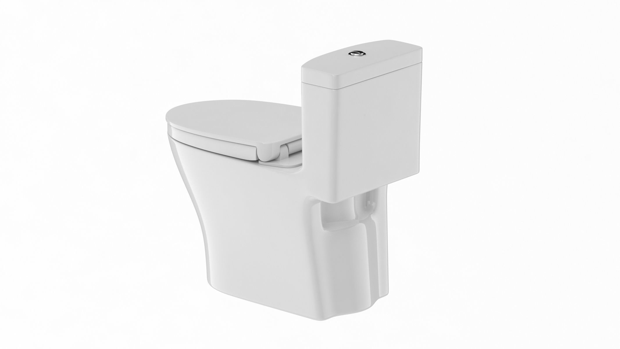 TOTO Aquia IV Washlet Two Piece Toilet 3D model_3