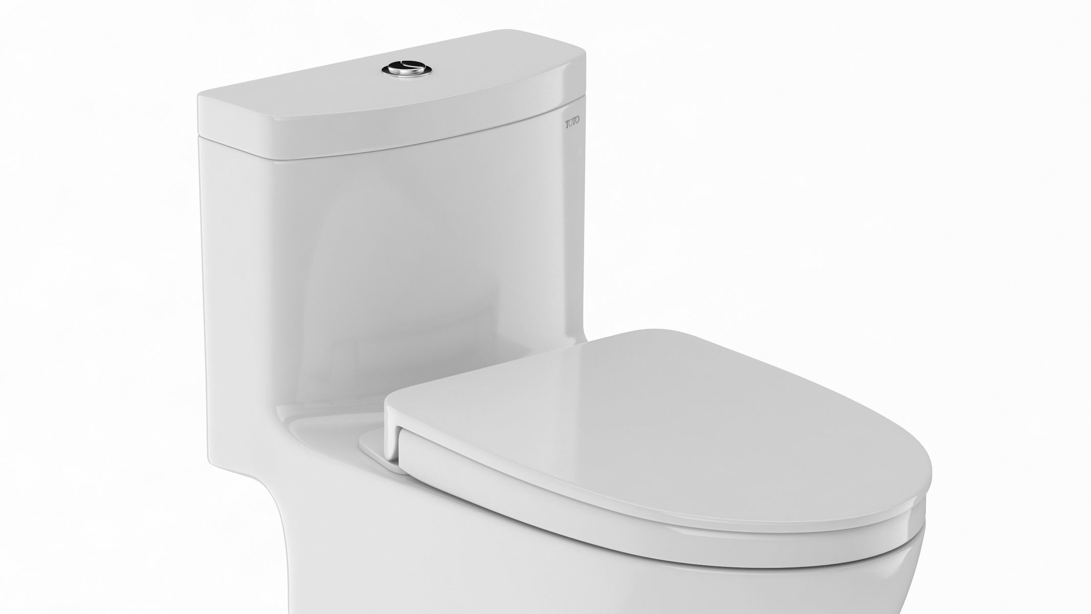 TOTO Aquia IV Washlet Two Piece Toilet 3D model_5
