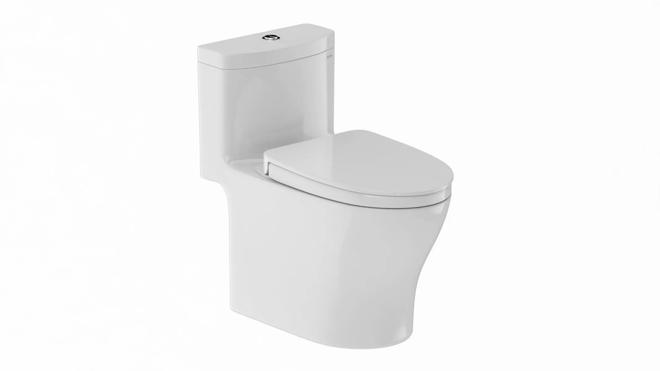 TOTO Aquia IV Washlet Two Piece Toilet 3D model_0
