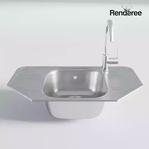 Kitchen Chrome Single Sink 4