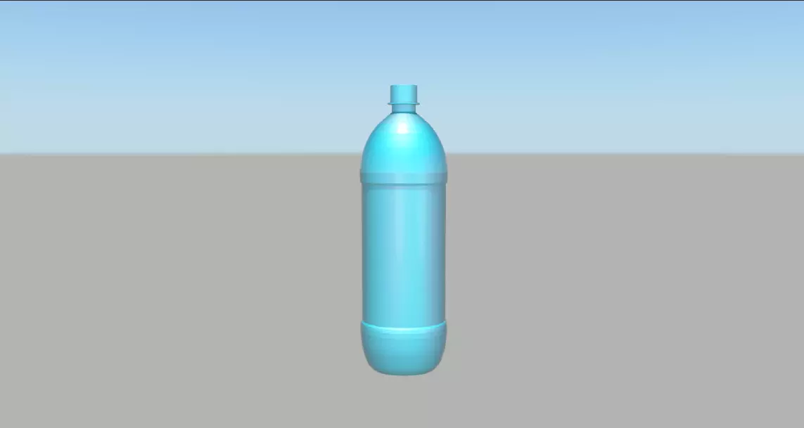 Water Bottle Model Free 3D model_0