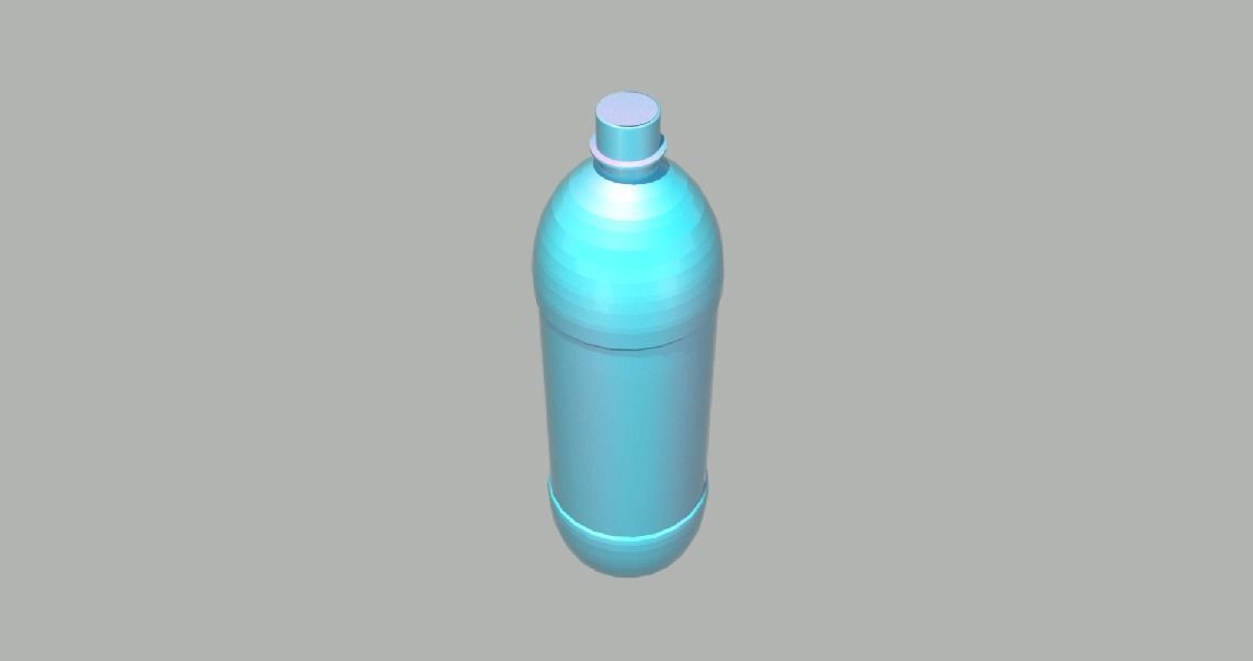 Water Bottle Model Free 3D model_1