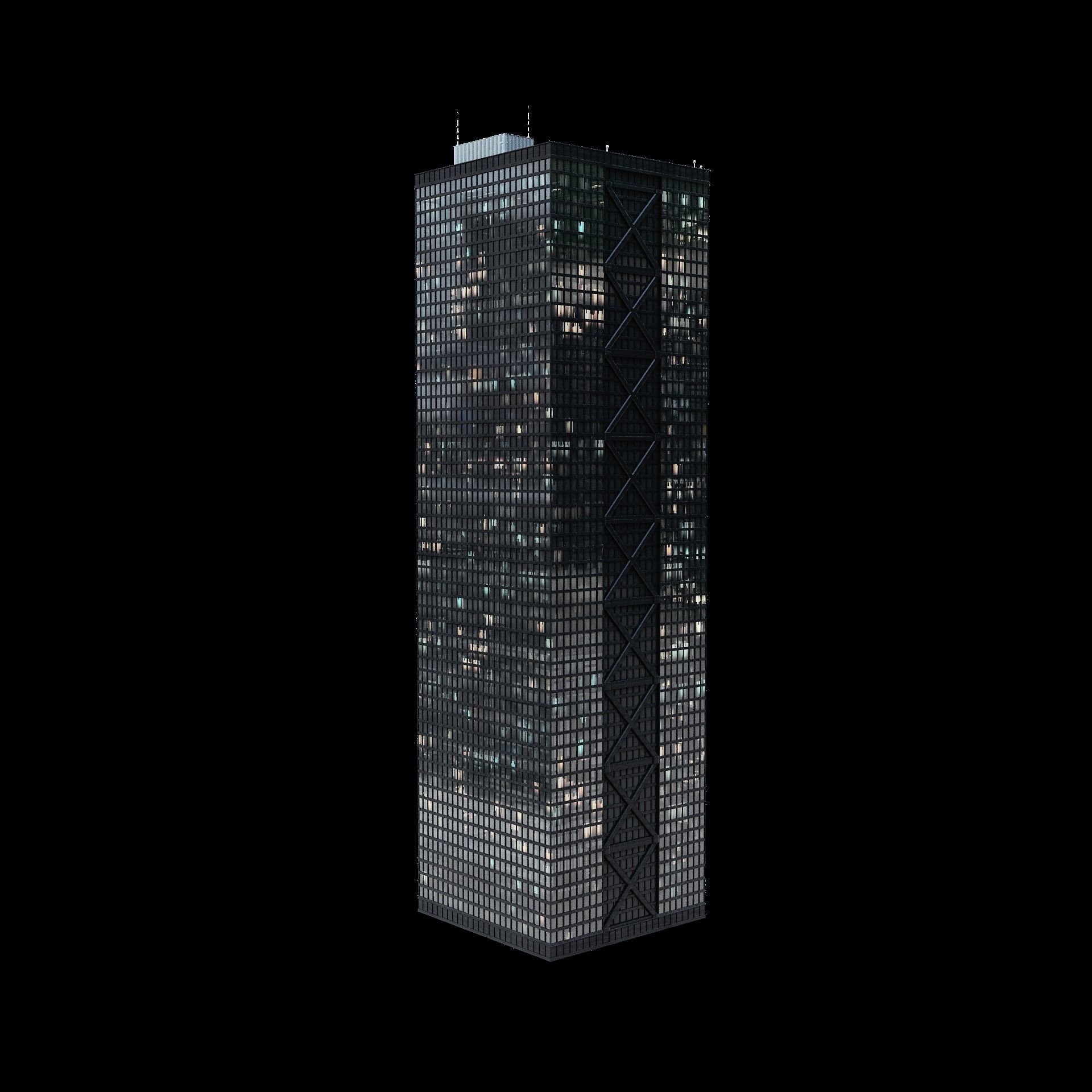 City Building Kitbash Pack 3D model_4