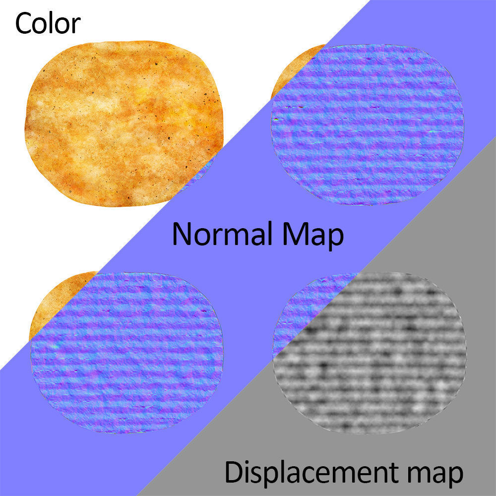 chips potato 3D model_4