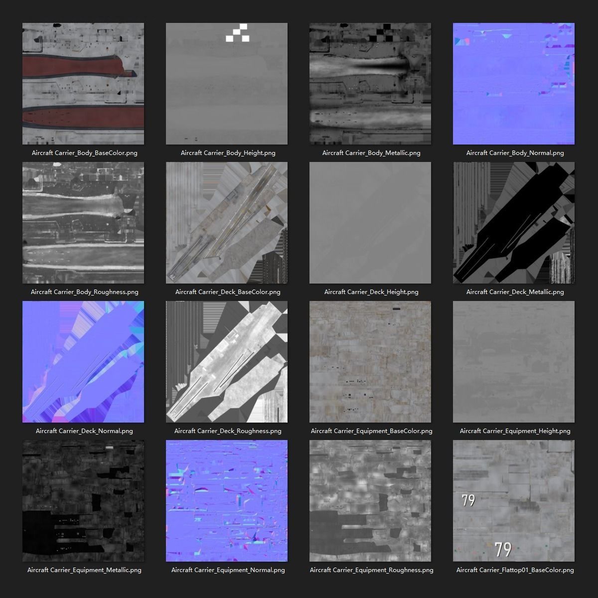 Aircraft Carrier 3D model_13