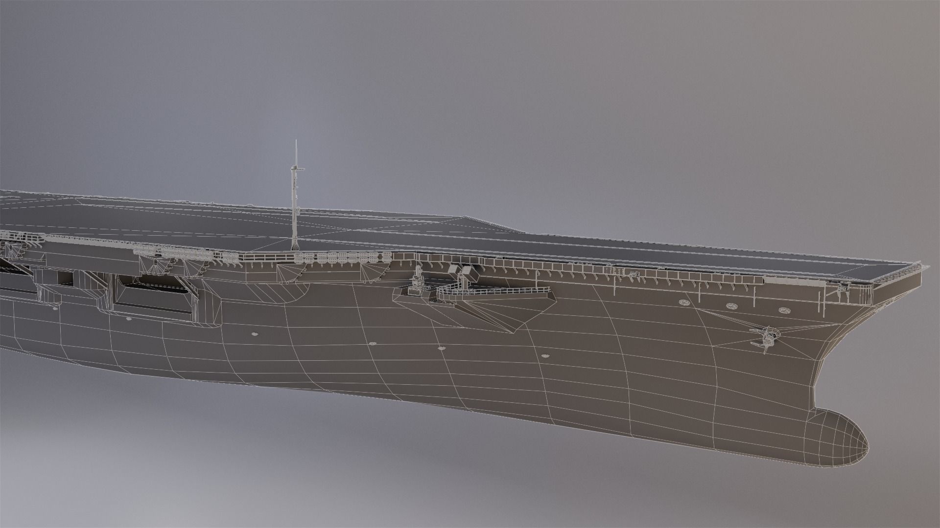 Aircraft Carrier 3D model_11