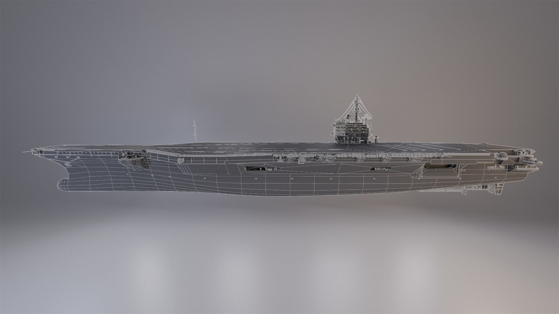 Aircraft Carrier 3D model_8