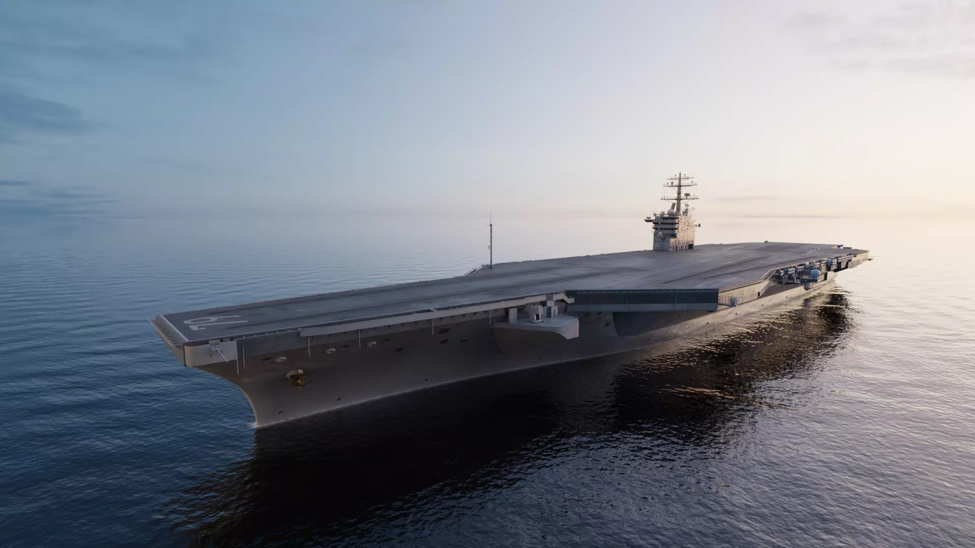 Aircraft Carrier 3D model_0