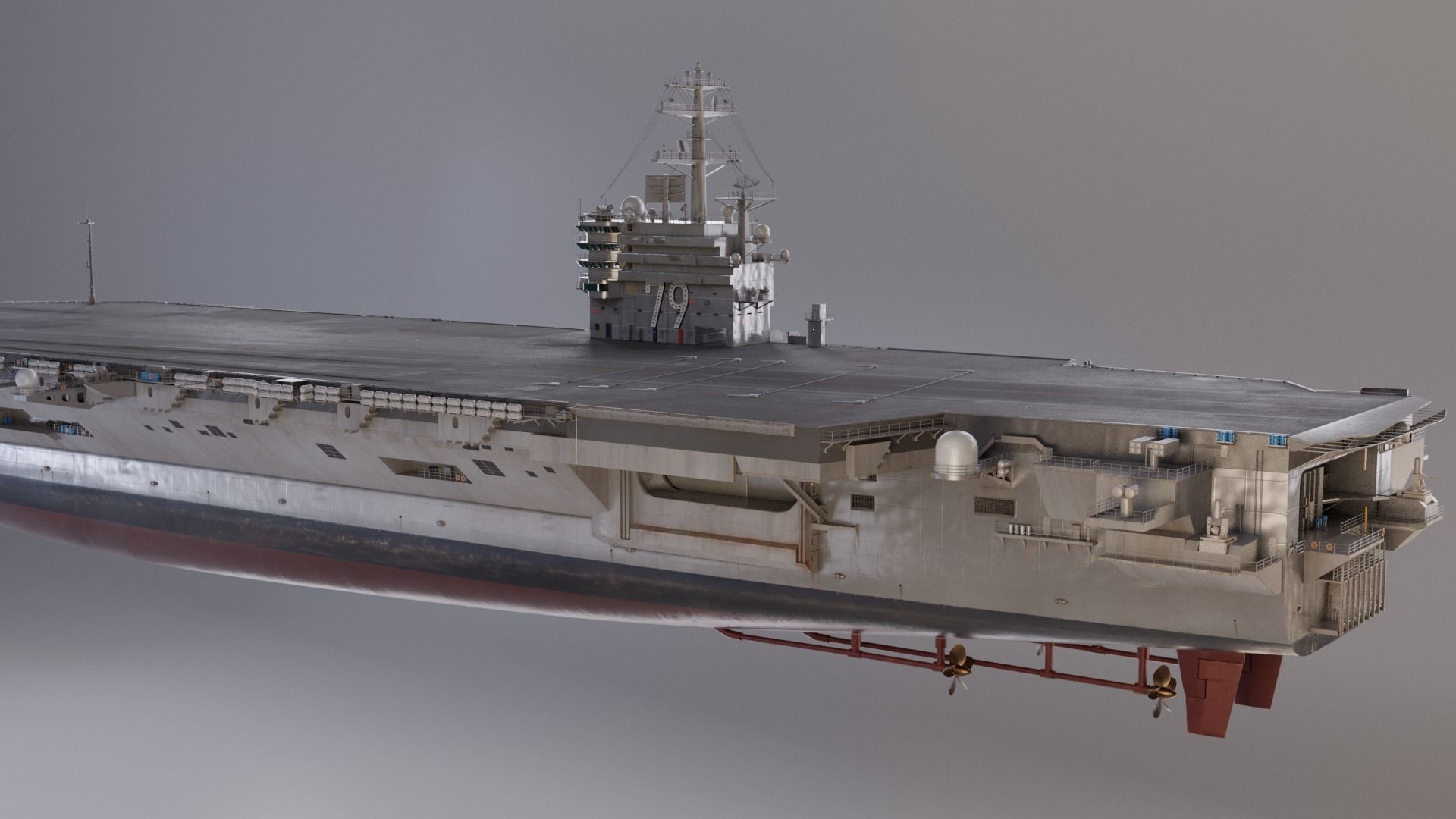 Aircraft Carrier 3D model_6