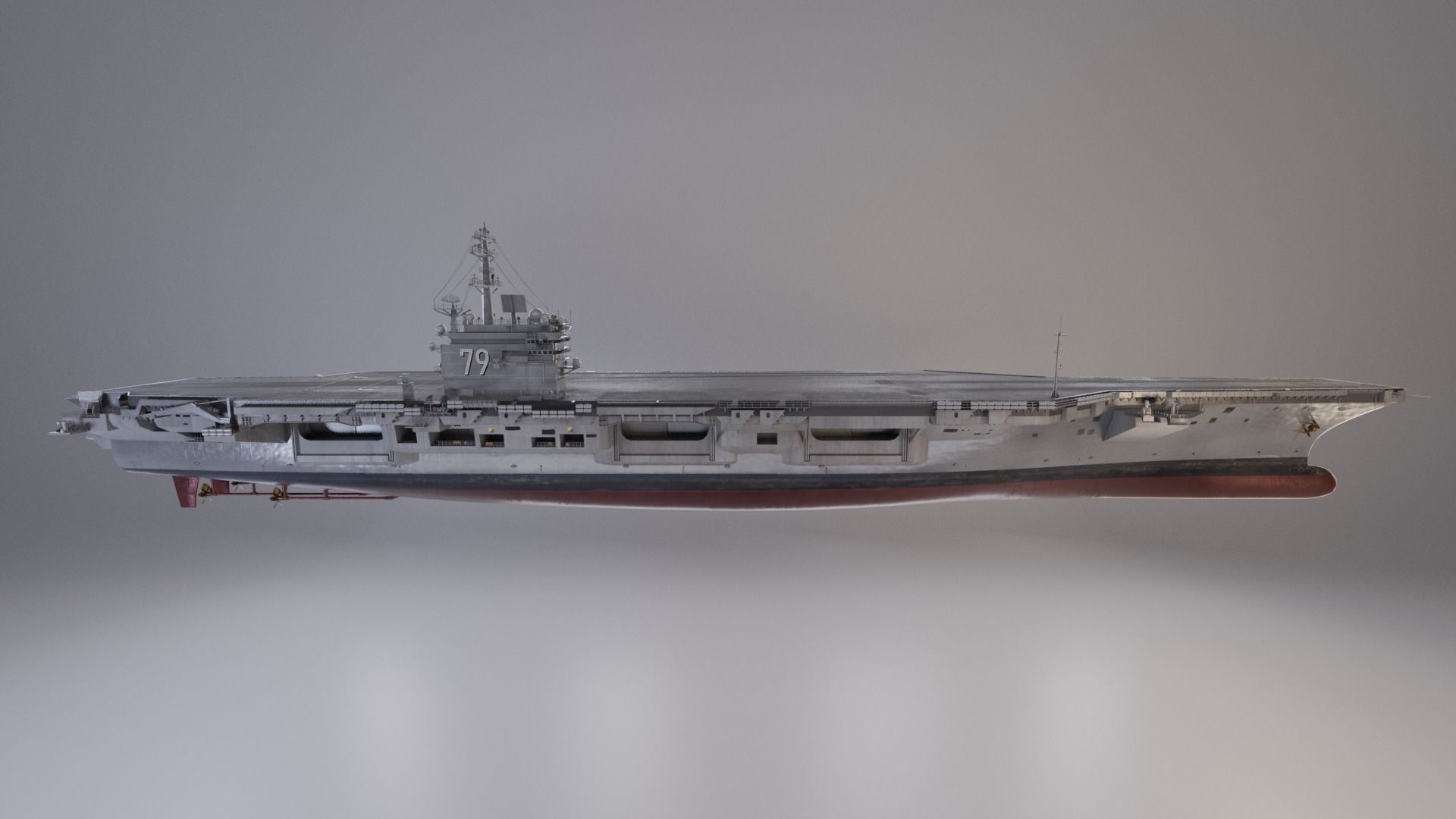 Aircraft Carrier 3D model_5
