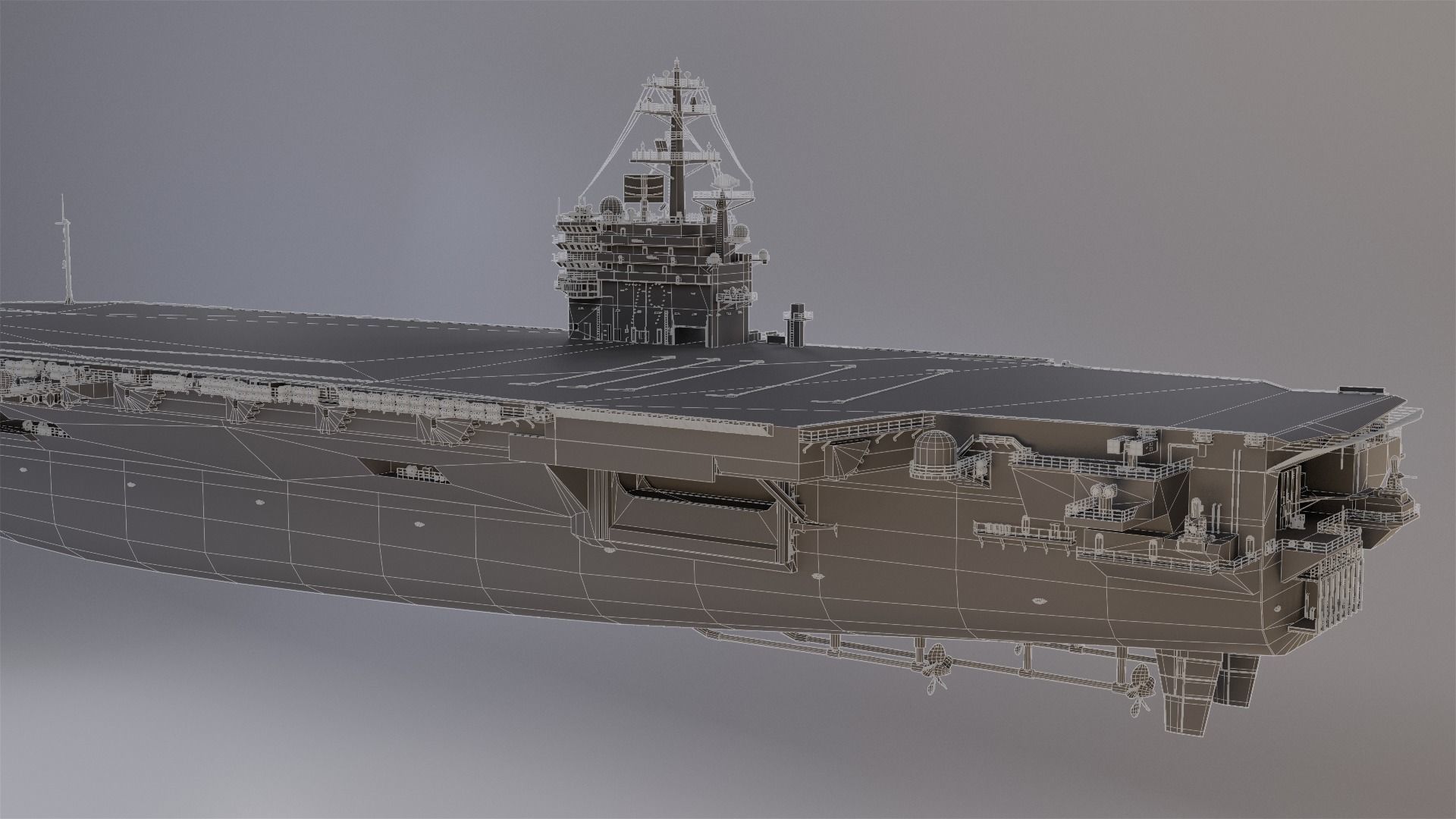 Aircraft Carrier 3D model_10