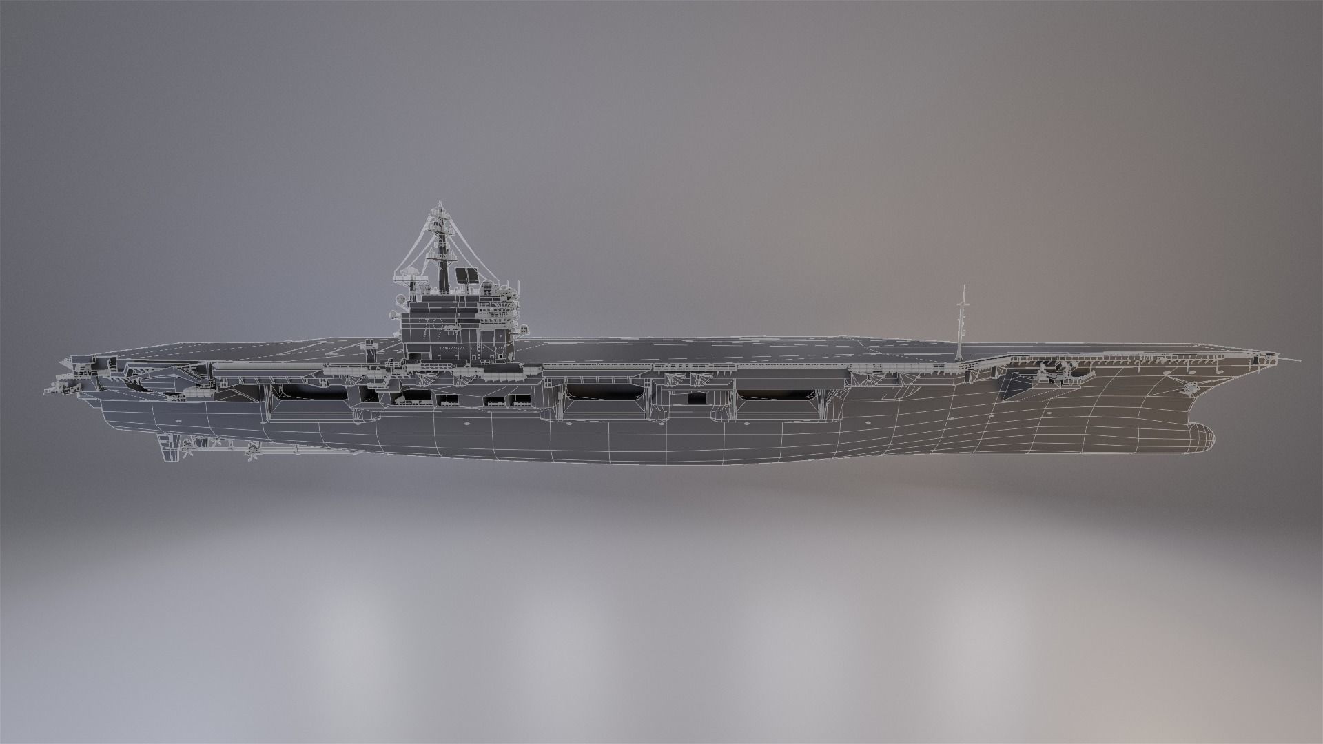 Aircraft Carrier 3D model_9