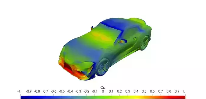 Toyota Supra 2020 solid for CFD or 3D printing 3D model 3D model