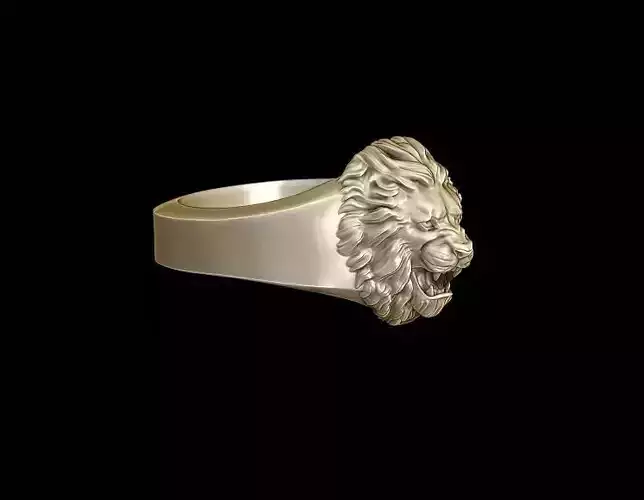 Small head Lion ring