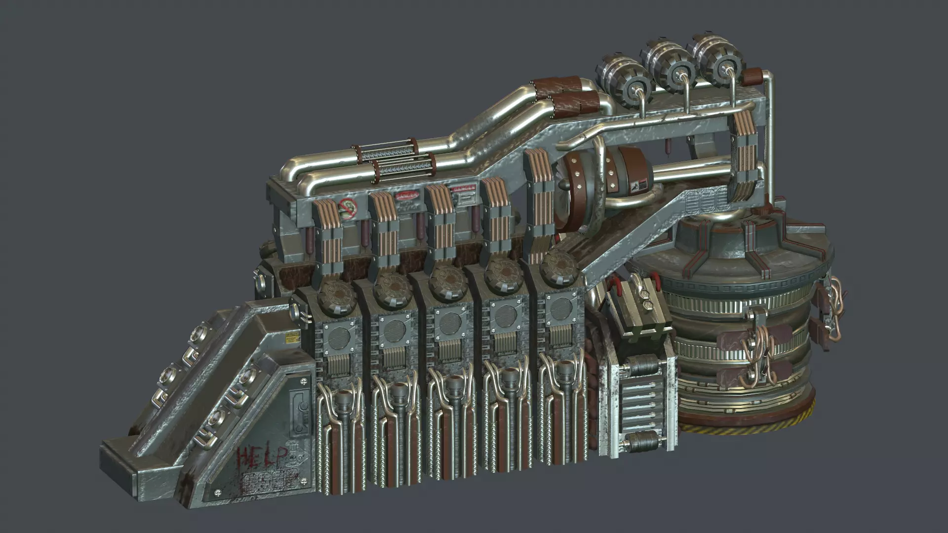 Laboratory generator 3D model_0