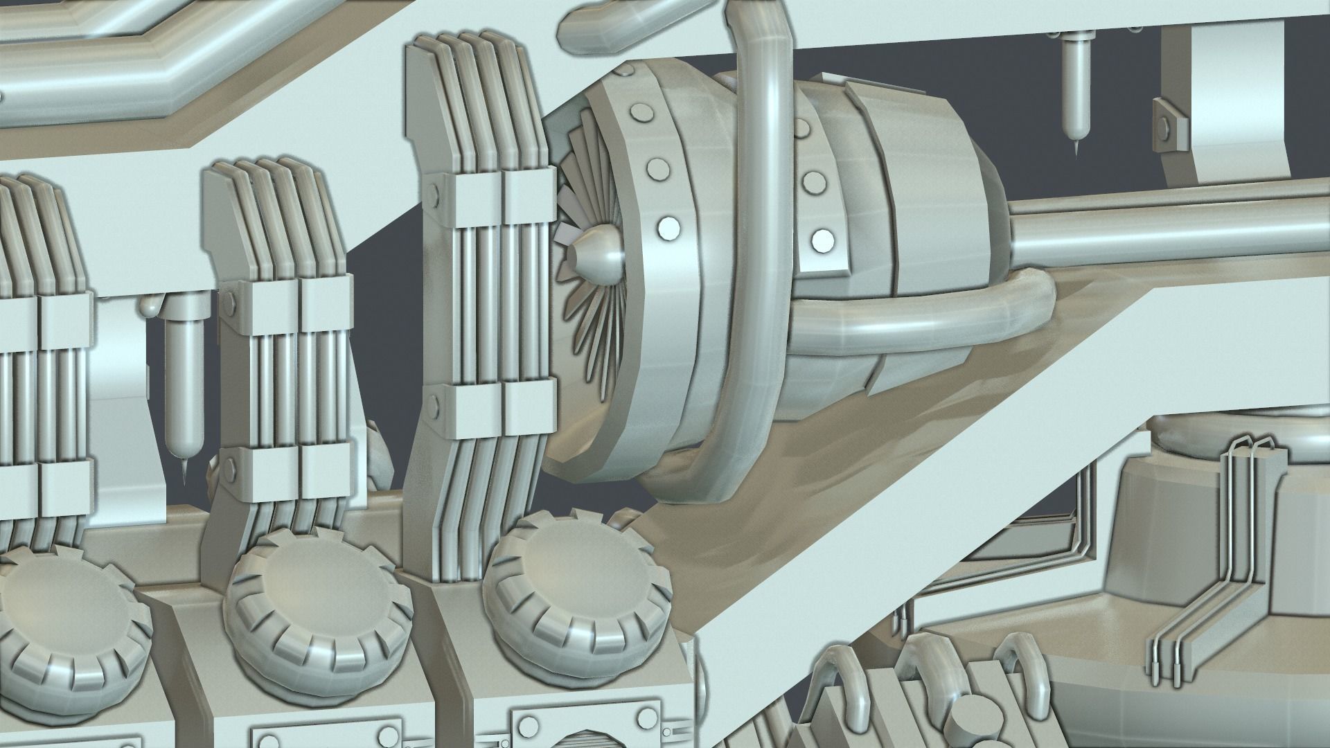 Laboratory generator 3D model_10