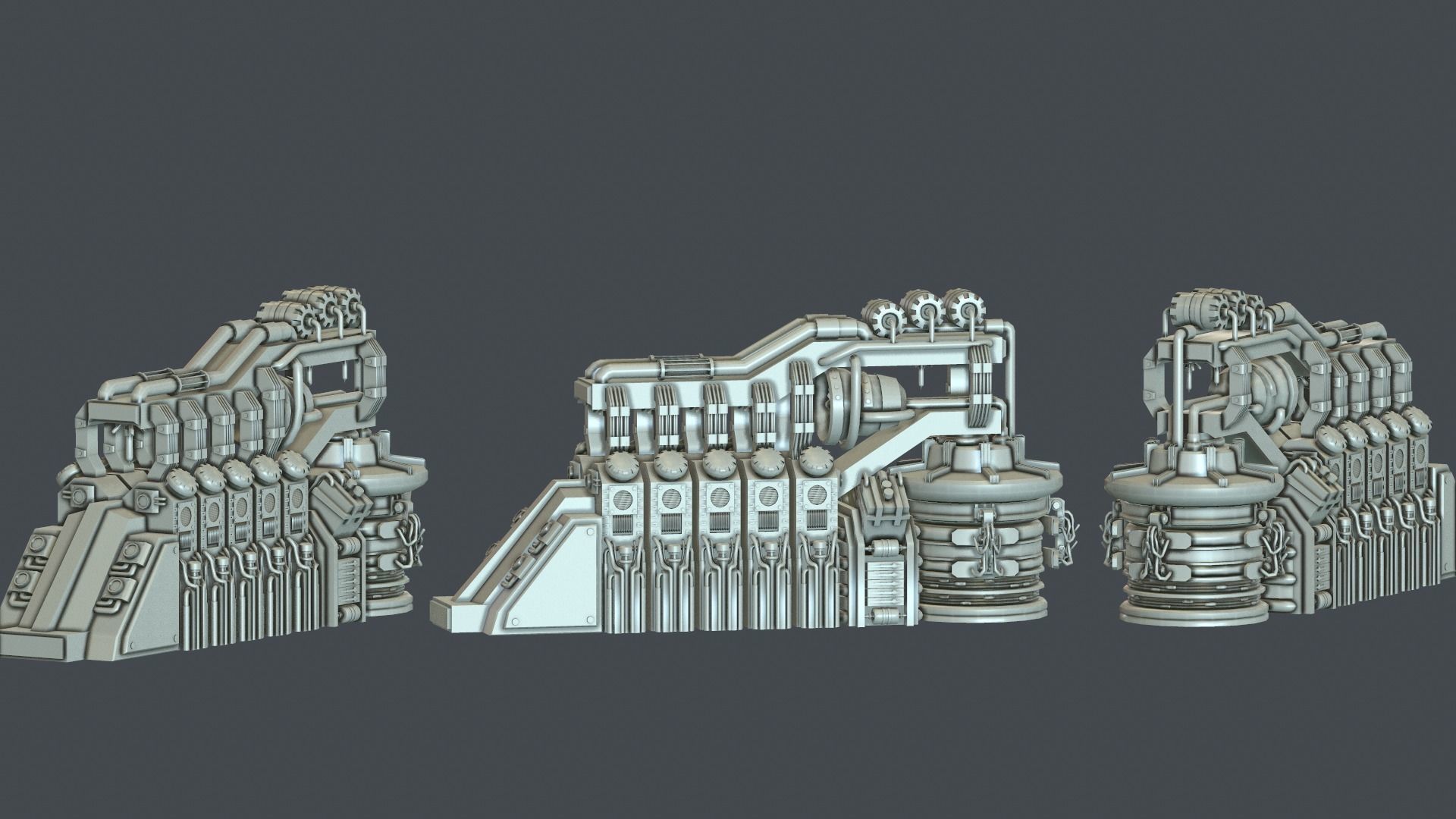 Laboratory generator 3D model_4