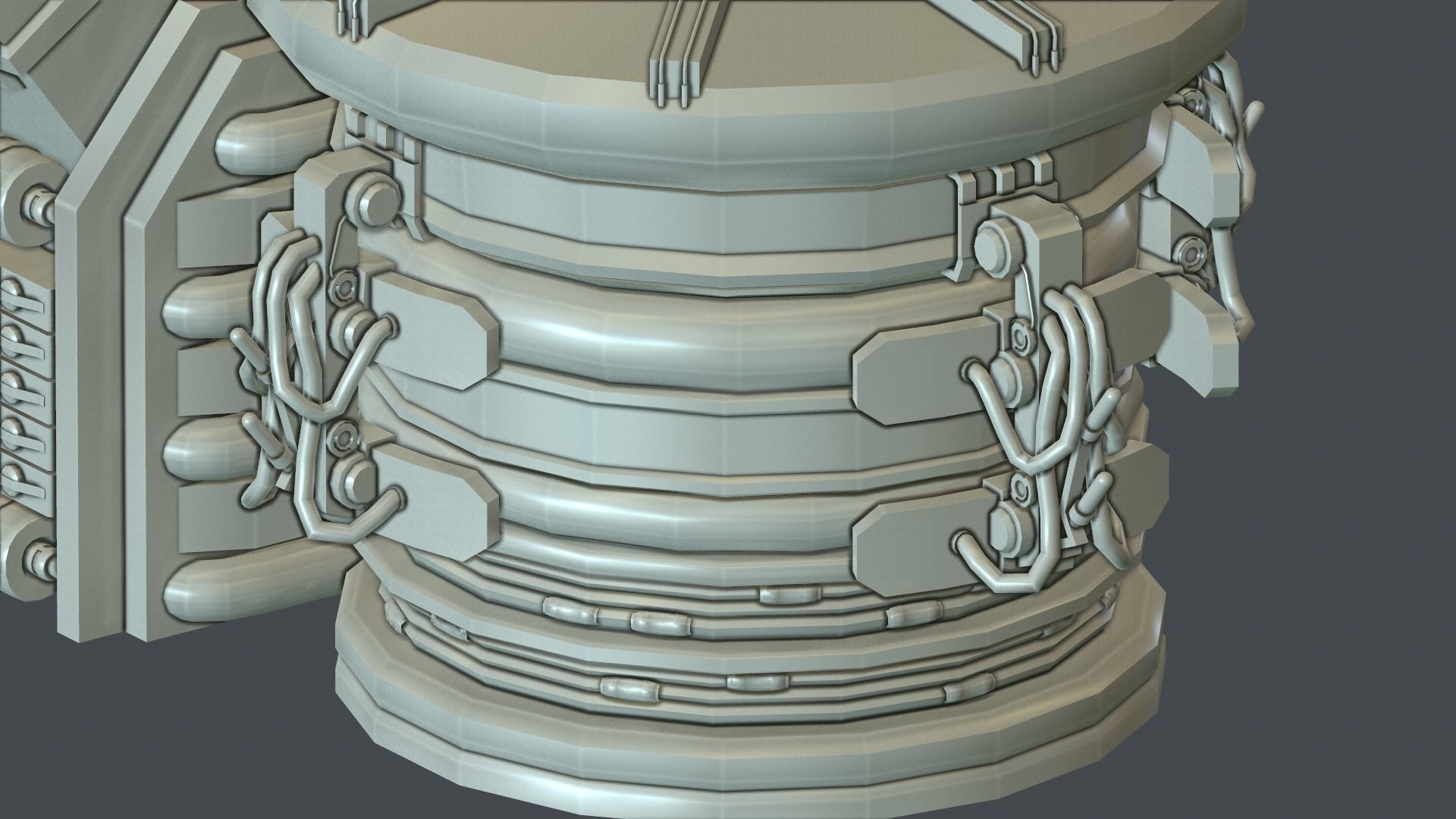 Laboratory generator 3D model_13