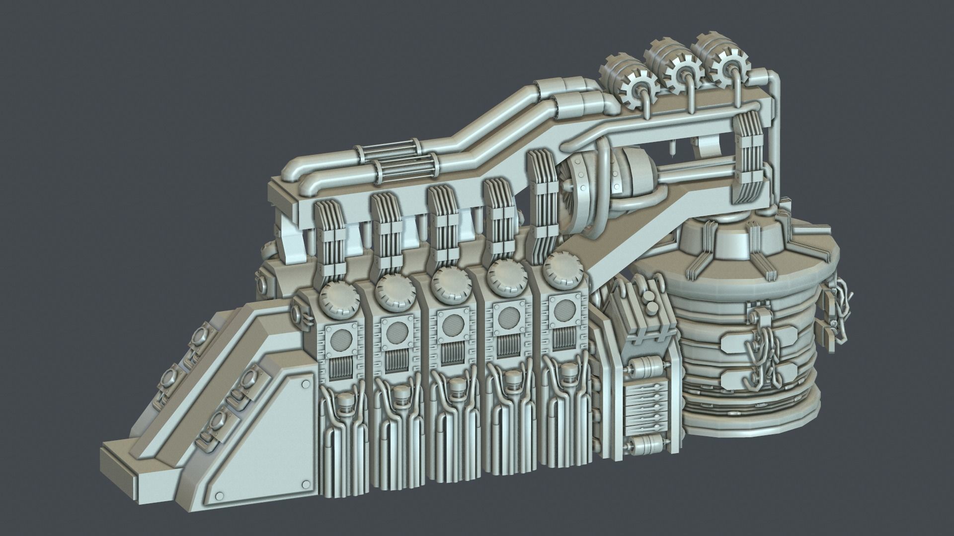 Laboratory generator 3D model_1