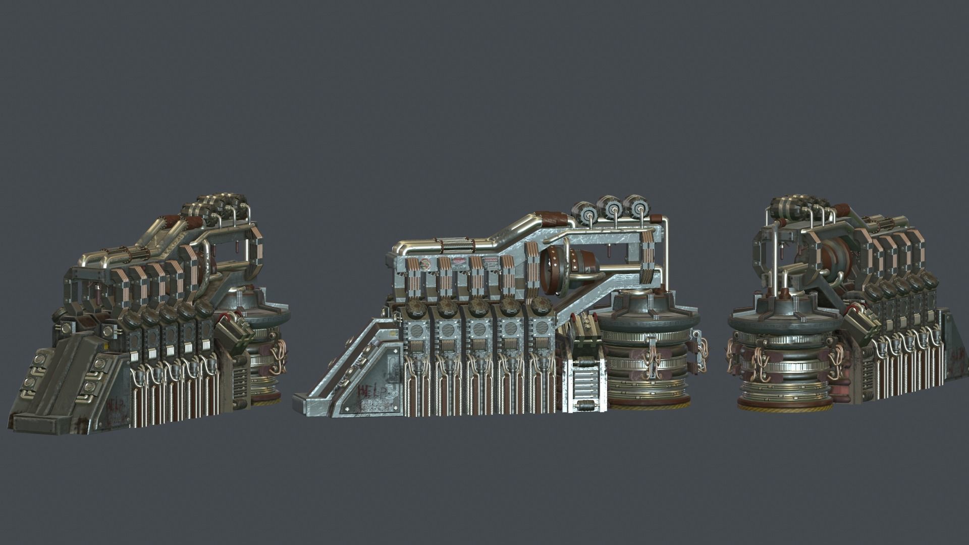 Laboratory generator 3D model_3