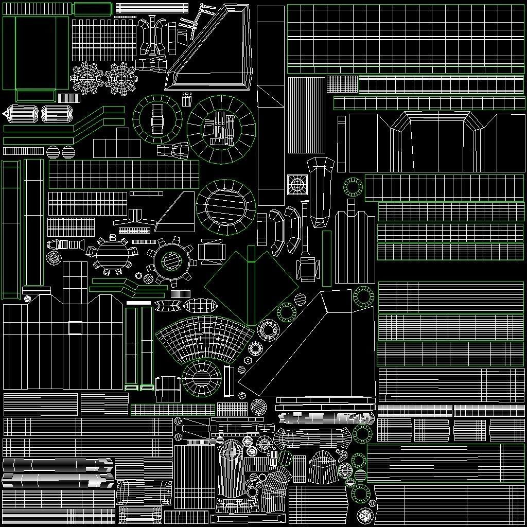 Laboratory generator 3D model_8