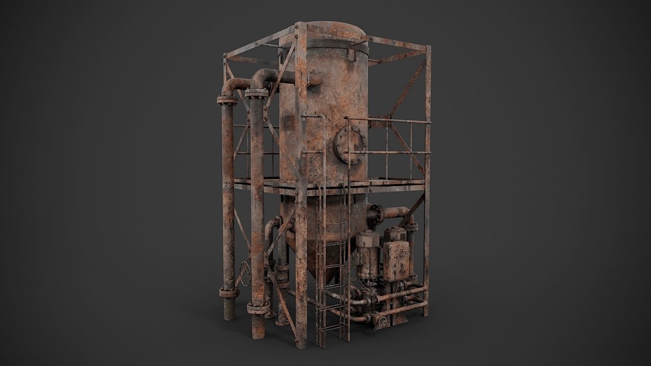 Industrial gas separator 3D model_8