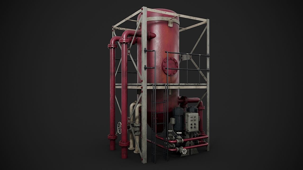 Industrial gas separator 3D model_3