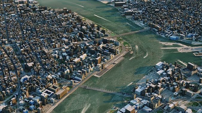 NY Style City 3D model