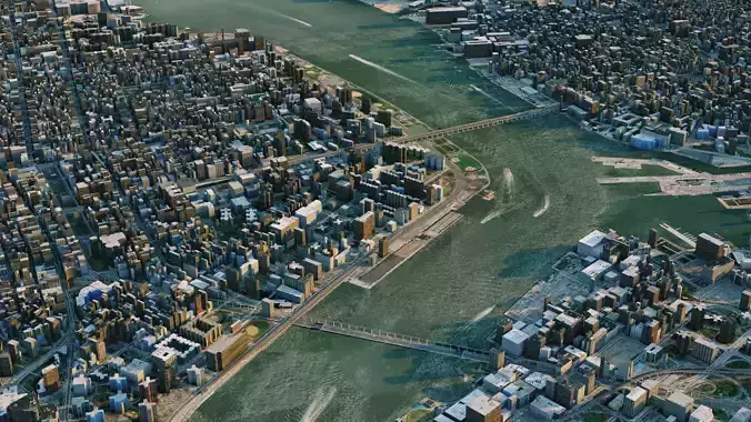 NY Style City 3D model
