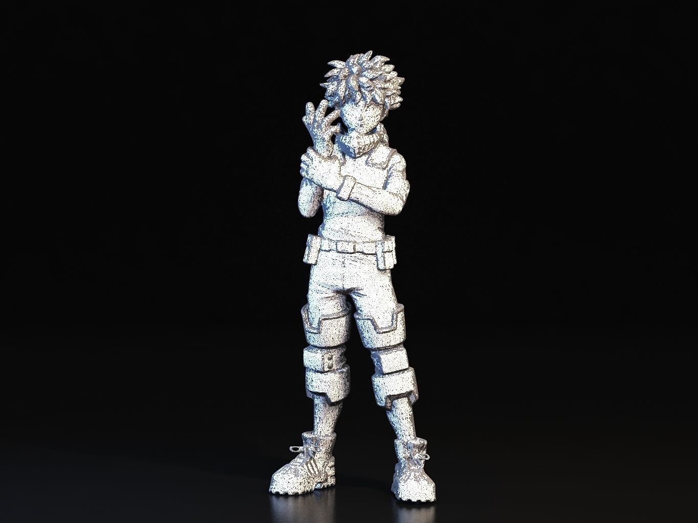 DEKU 3D hero academia figure 3D model_29