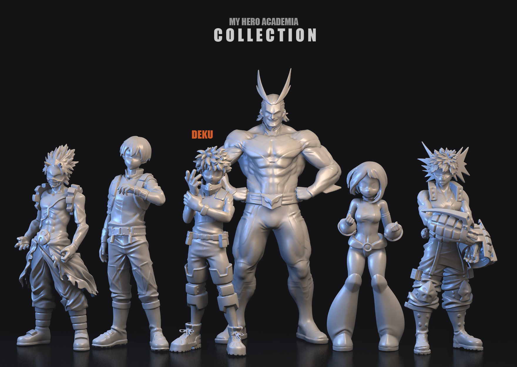 DEKU 3D hero academia figure 3D model_2
