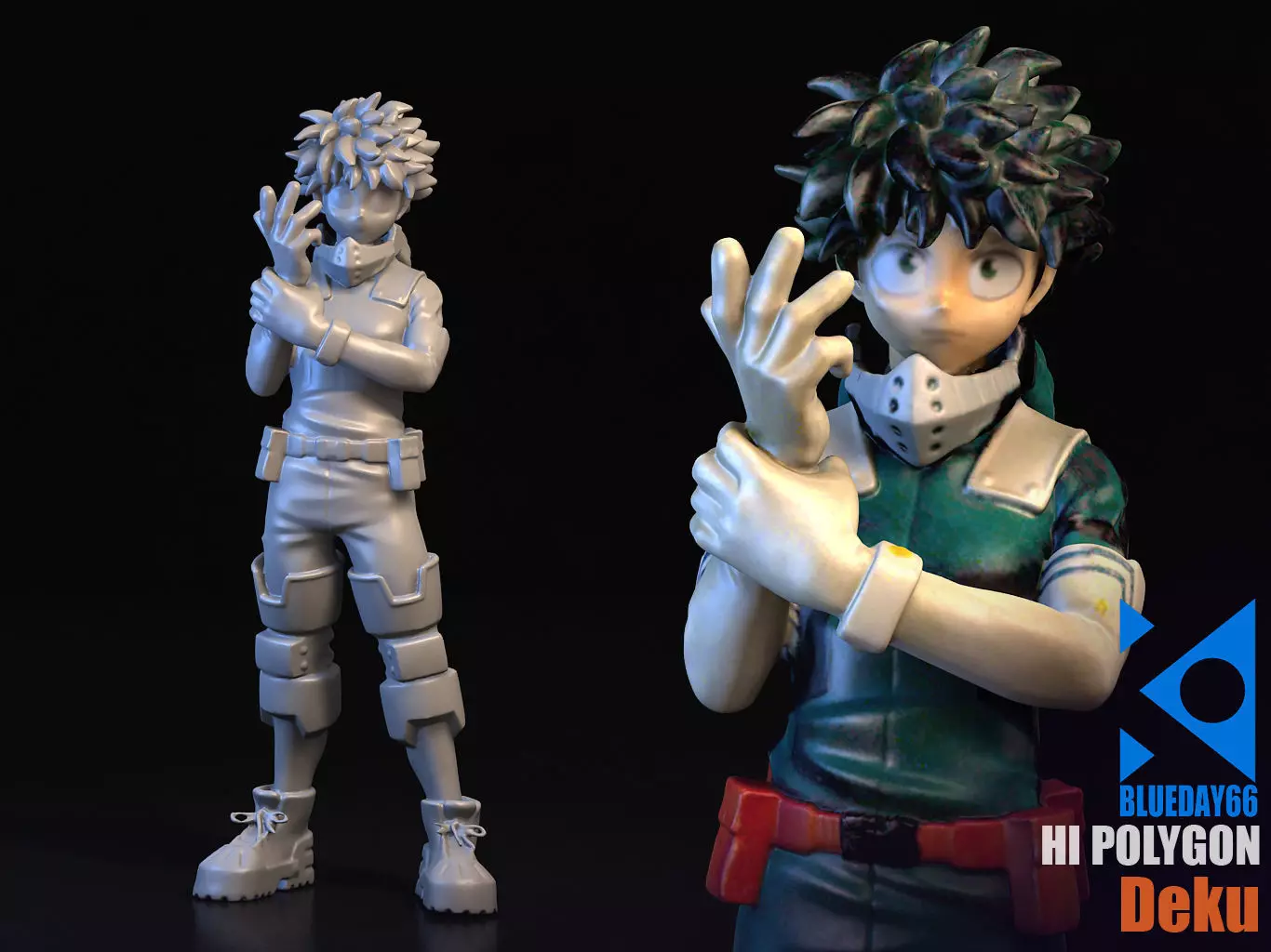 DEKU 3D hero academia figure 3D model_0